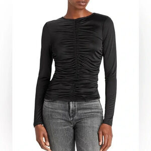 MICHAEL MICHAEL KORS NWT RUCHED LONG SLEEVE TOP SIZE SMALL